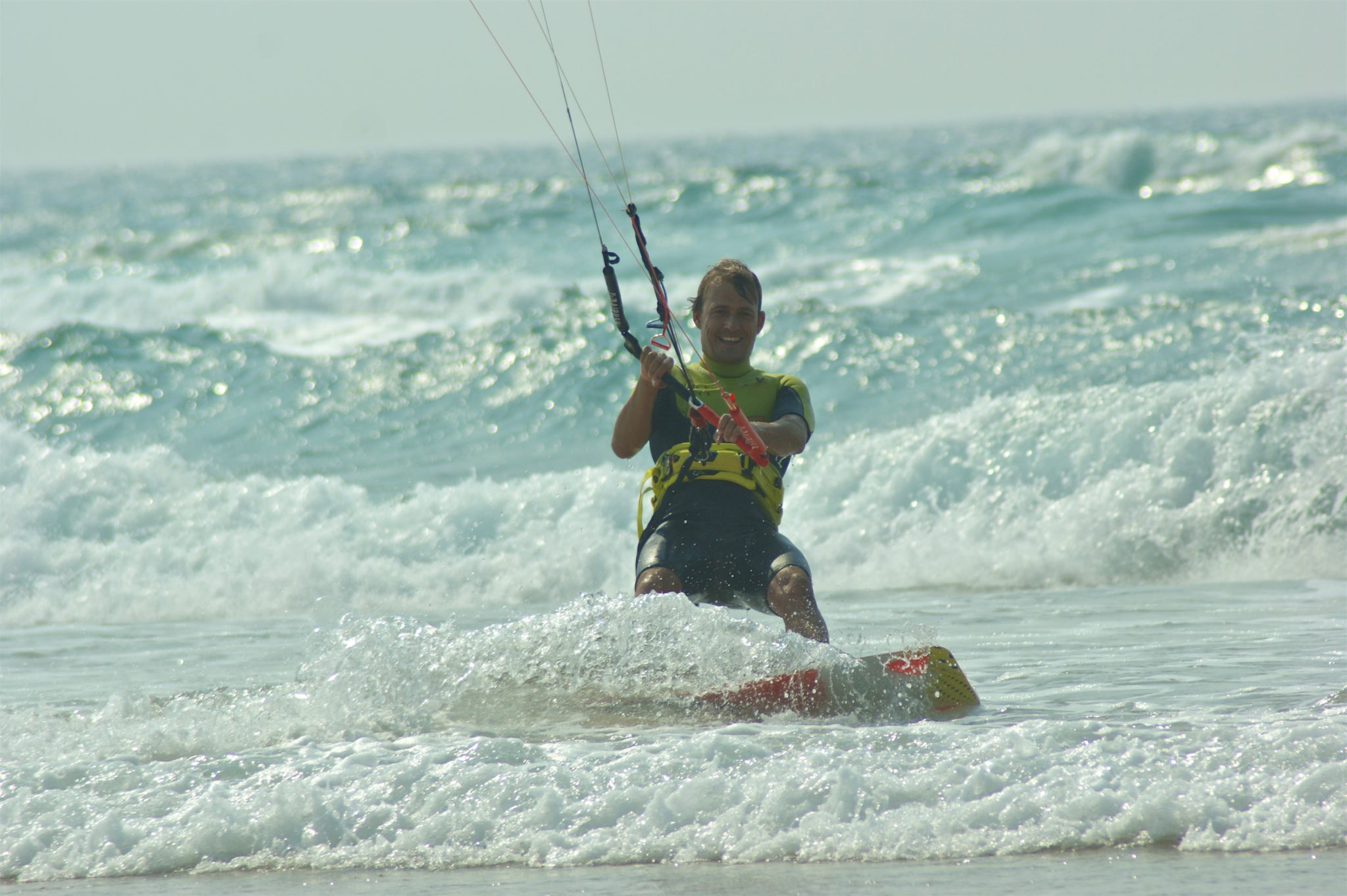 Wave kitesurfing Algarve